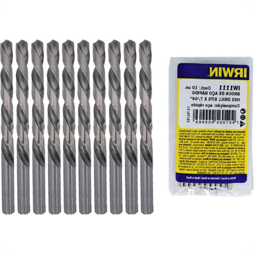 Broca Aco Rapido Irwin   7/64'' - Kit C/10 Pecas