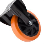 Rodizio Colson Base Fixa 4'' Laranja - Flpb414