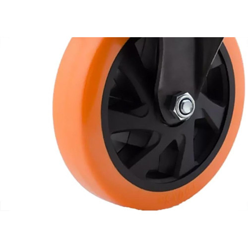Rodizio Colson Base Fixa 4'' Laranja - Flpb414