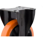 Rodizio Colson Base Fixa 4'' Laranja - Flpb414