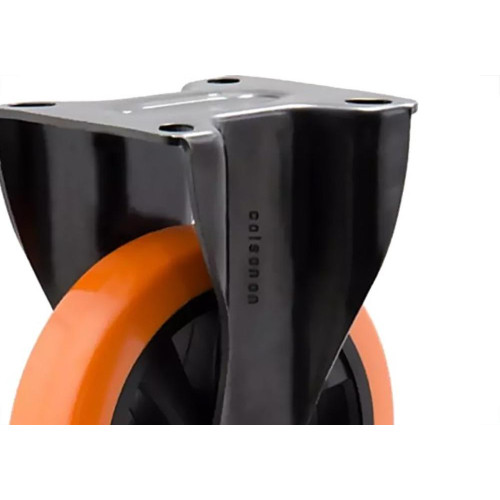 Rodizio Colson Base Fixa 4'' Laranja - Flpb414