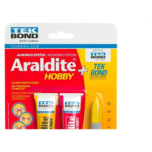 Araldite Tekbond Epoxi Hobby 23,4G + Cola Instantanea 2G