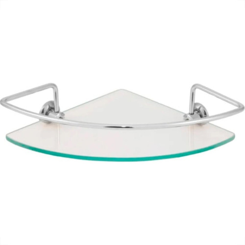 Porta Shampoo Vidro Hidrolar Com Haste 20X20Cm De Canto