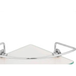 Porta Shampoo Vidro Hidrolar Com Haste 20X20Cm De Canto
