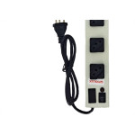 Filtro Linha Fiolux 5 Tomadas 2 Polos + Terra Espacadas Com Interruptor E Fusivel Bivolt Branco