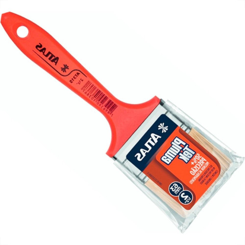 Pincel Trincha Pintura Atlas Plumatek At315   2.1/2'' - Kit C/12 Pecas