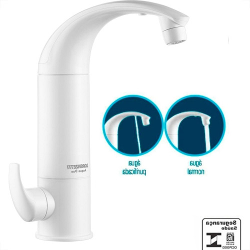 Torneira Bica Movel Filtro Abs Mesa Lorenzetti Acquadue Branca