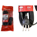 Extensao Daneva Sort 2 Polos + Terra Pp 0,75Mm Preta -10M - 1914