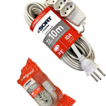 Extensao Daneva Sort 2 Polos + Terra Pp 0,75Mm Gelo -10M - 1913