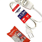 Extensao Daneva Sort 2 Polos + Terra Pp 0,75Mm Gelo - 1,3M - 1791