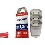 Extensao Daneva Sort 2 Polos Paralela 0,75Mm Gelo - 1,3M - 1911