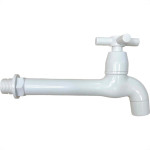 Torneira Tanque Abs Herc Bahamas 15Cm Com Arejador Branca