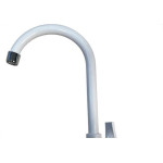 Torneira Bica Movel Pia Mesa Abs Herc Twist Branca 2950 - 1/4 De Volta