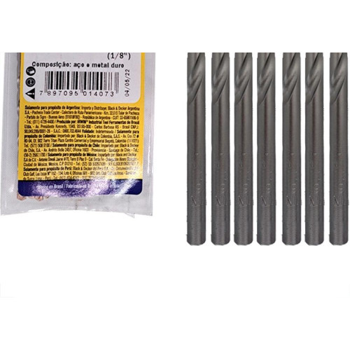 Broca Widea Irwin 3Mm- 1/8'' - Kit C/10 Pecas