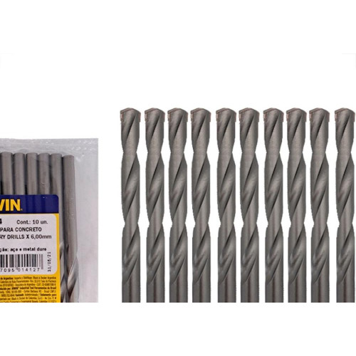 Broca Widea Irwin 6 Mm - Kit C/10 Pecas