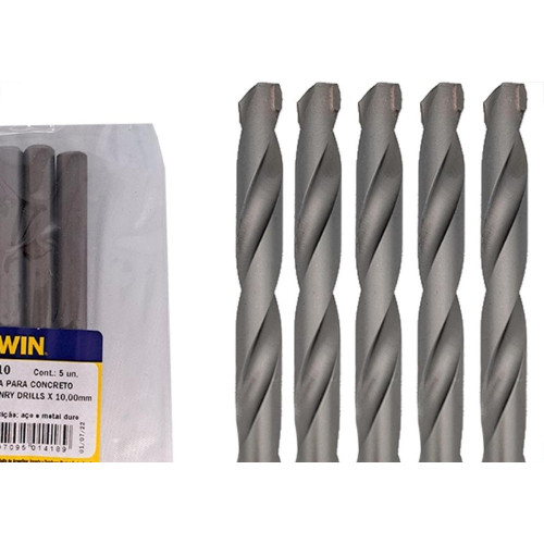 Broca Widea Irwin 10 Mm - Kit C/5 Pecas