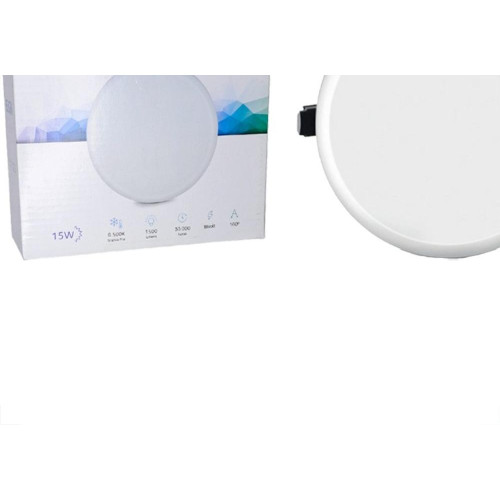 Plafon Led Embutir Elgin Infinity Redondo 15W. 6500K.