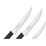 Faca Tramontina Conjunto 3 Pecas Churrasco Preto 23180/304