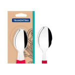 Talher Tramontina Colher De Mesa Leme Cabo Vermelho 3 Pecas - 23183/370