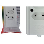 Tomada Barra Interneed 2 Polos Branca 10A. Dupla