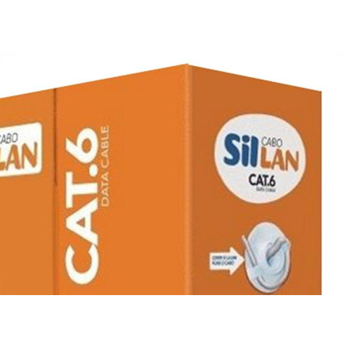 Cabo De Rede/Informatica Sil 4 Pares Cat6E Cinza Com 305M