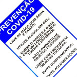 Placa Look 20X30Cm (Prevencao Covid-19) - Kit C/5 Pecas