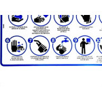 Placa Look 20X30Cm (10 Passos Para Higienizacao) - Kit C/5 Pecas