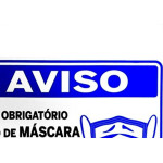 Placa Look 20X30Cm (Uso Obrigatorio De Mascara) - Kit C/5 Pecas