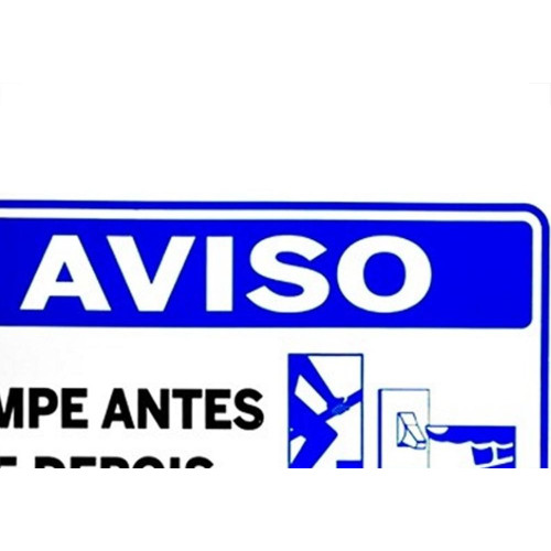Placa Look 20X30Cm (Limpe Antes E Depois Usar) - Kit C/5 Pecas