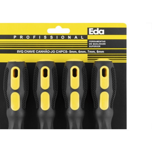 Chave Canhao Jogo Eda 5Mm A 8Mm Com 4 Pecas - 8Vq