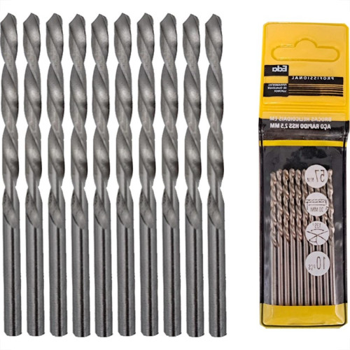 Broca Aco Rapido Eda 2,5Mm - 0Br - Kit C/10 Pecas
