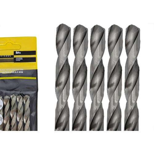 Broca Aco Rapido Eda 8,5Mm - 0Cd - Kit C/5 Pecas