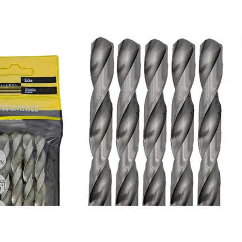 Broca Aco Rapido Eda 9,0Mm - 0Ce - Kit C/5 Pecas
