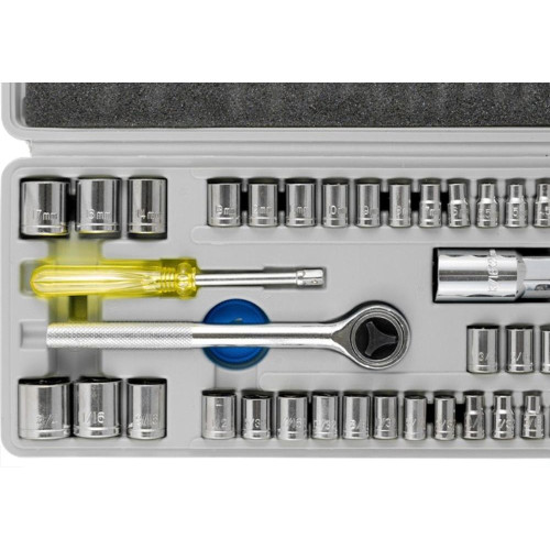 Kit Jogo Soquete Eda 1/4'' Com Catraca 40 Pecas - 3Fw