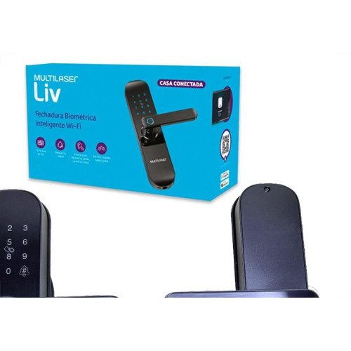 Fechadura Digital Biometrica Inteligente Wi-Fi - Multilaser - Se233