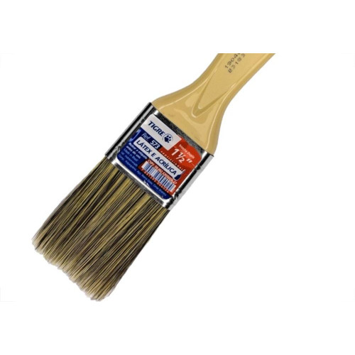 Pincel Trincha Pintura Tigre Ref.573   1.1/2'' Dupla - Kit C/12 Pecas
