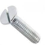 Parafuso Rosca Maquina Chata Fenda Jomarca   1/4 X 7/8'' - Kit C/2 Centos
