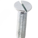 Parafuso Rosca Maquina Chata Fenda Jomarca   1/4 X 7/8'' - Kit C/2 Centos