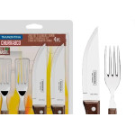 Kit Churrasco Tramontina Jogo Talhares Com 4 Pecas
