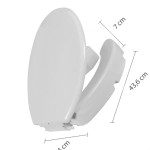 Assento Sanitario Astra Com Acessibilidade Elevado 7,5Cm Com Trava Arco E Tampa - Tae7T/T