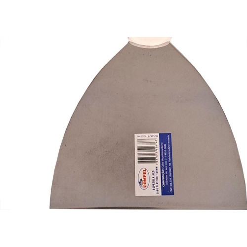 Espatula Compel Aco Inox Cabo Plastico 120Mm - Kit C/6 Pecas