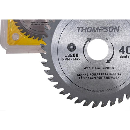 Serra Circular Widea Thompson 4.3/8''X 40 Dentes X 20Mm