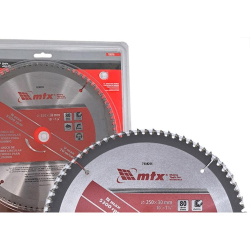 Serra Circular Widea Para Aluminio/Mdf Mtx 250Mm X 80 Dentes X 30Mm