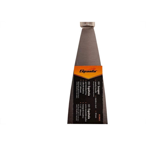 Espatula Sparta Aco Inox Cabo Madeira 40Mm