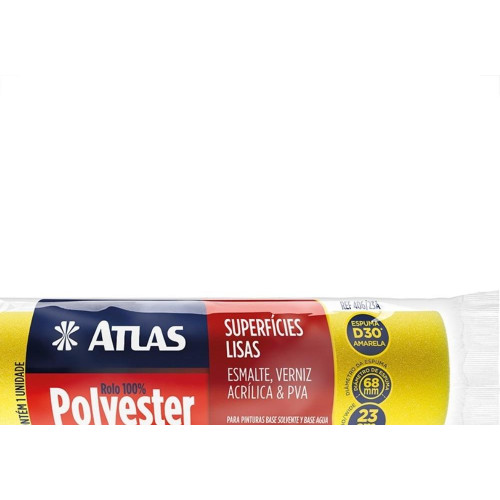 Rolo De Poliester Atlas Amarelo 406 - 23Cm