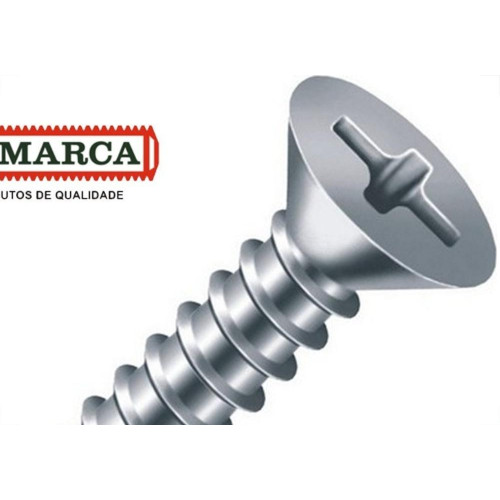 Parafuso Auto Atarraxante Chata Philips Jomarca 5,5 X 50Mm - Kit C/2 Centos