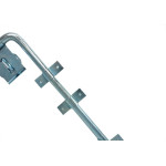 Ferrolho Redondo Para Portao Com Porta Cadeado Zincado Loth 30Cm - Kit C/6 Pecas