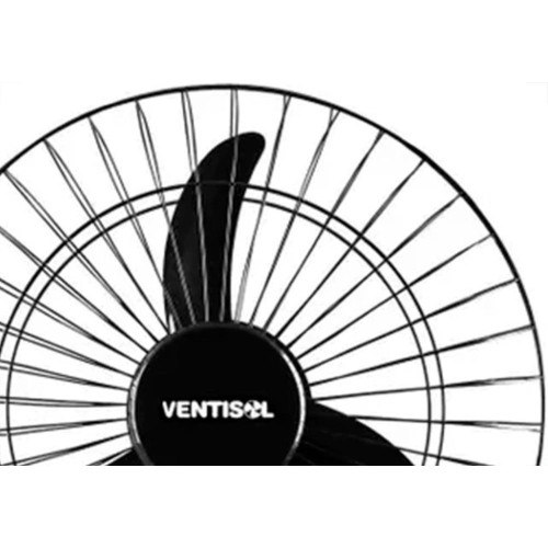 Ventilador Parede Ventisol 50Cm. 200W. Preto Bivolt