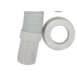Tubo Ligacao Delflex Branco Abs Ajustavel+Spud