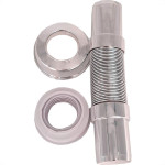 Tubo Ligacao Delflex Cromado Abs Ajustavel Com Spud